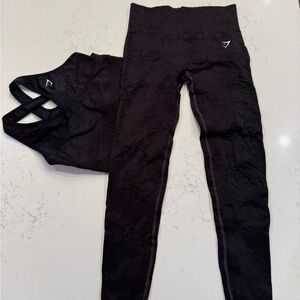 Gymshark Black Workout Set